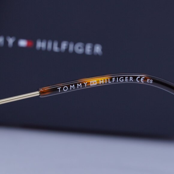 Tommy Hilfiger TH 1726 0AOZ 00 Round Eyeglasses – Matte Gold 50mm - Picture 6 of 9